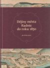 Dějiny města Radnic do roku 1850