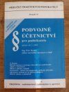 Podvojné účetnictví pro podnikatele platné od 1.1.1993