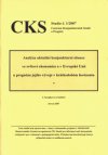 Analýza aktuální konjunkturní situace ve světové ekonomice a v Evropské unii a prognóza jejího vývoje v krátkodobém horizontu