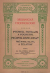 Organická technologie.
