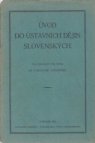 Úvod do ústavních dějin slovenských