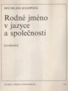 Rodné jméno v jazyce a společnosti