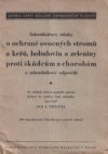 Zahrádkářovy otázky o ochraně ovocných stromů a keřů, bobulovin a zeleniny proti škůdcům a chorobám a zahradníkovy odpovědi