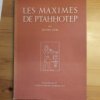 Les maximes de Ptahhotep
