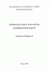 Německo-český slovníček zeměpisných názvů