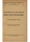 Historický místopis země Moravskoslezské