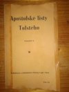 Apoštolské listy Tolstého