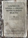 Konfiskace, správa a převod nepřátelského majetku