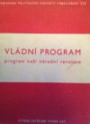 Vládní program - program naší národní revoluce