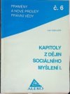 Kapitoly z dějin sociálního myšlení 1