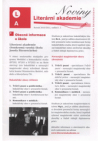 Noviny Literární akademie.